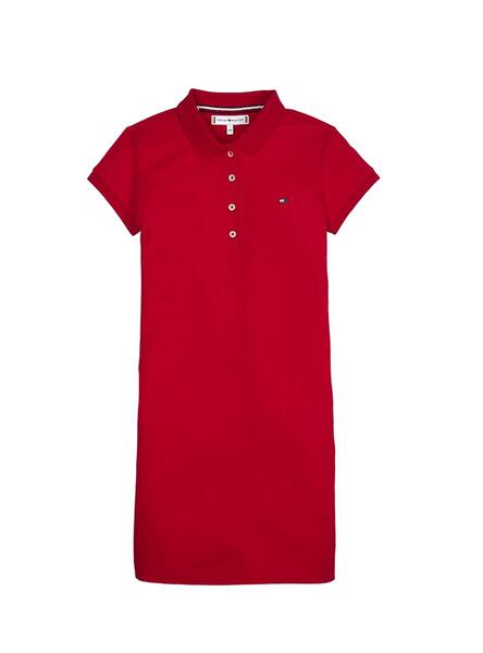 Tommy Hilfiger Polo Dress Rojo