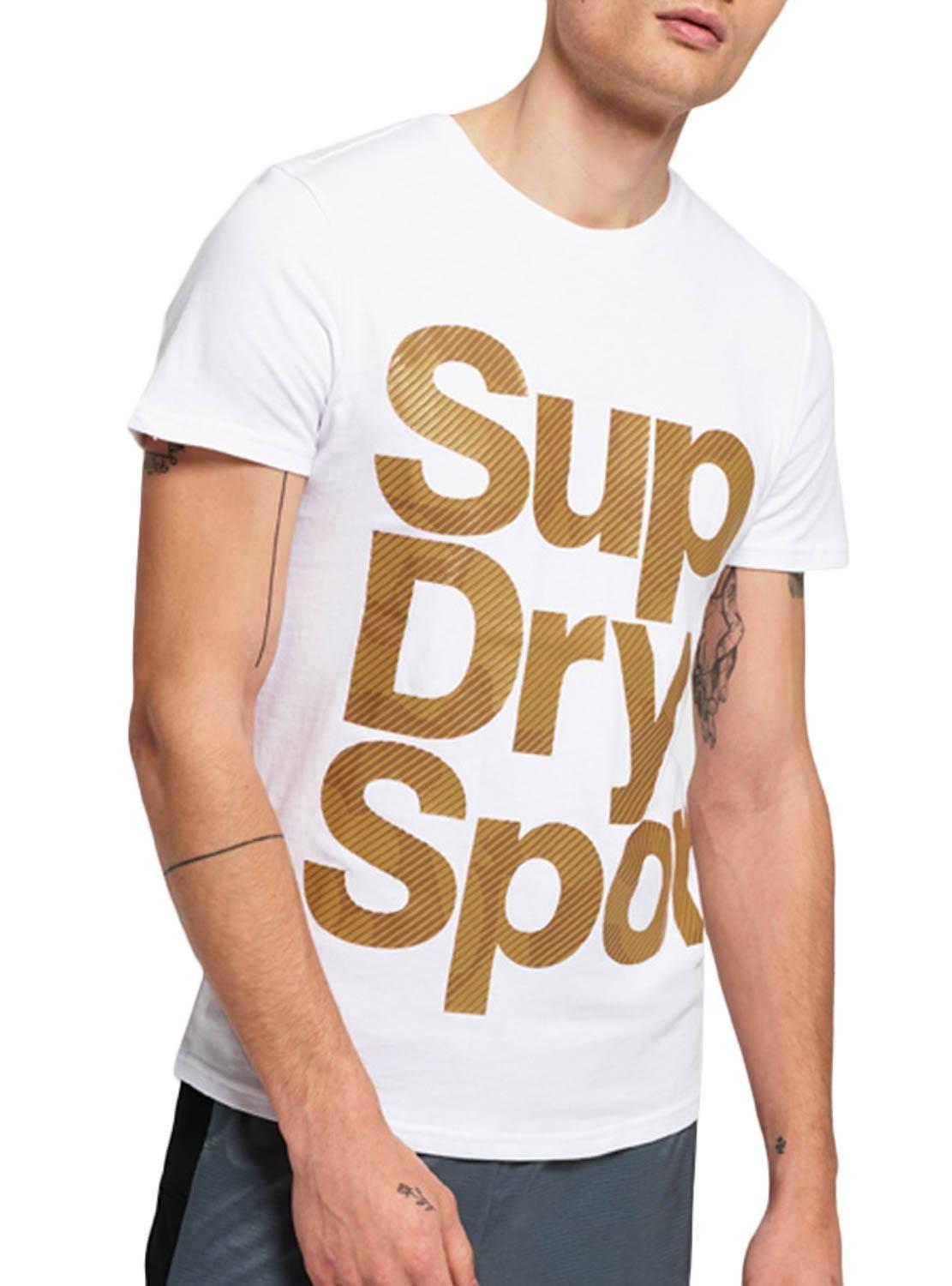 Camiseta Superdry Core Logo Classic Blanco Hombre