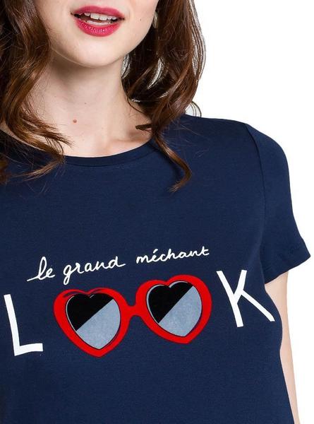 Camiseta Naf Naf Heartbreaker Rayas para Mujer