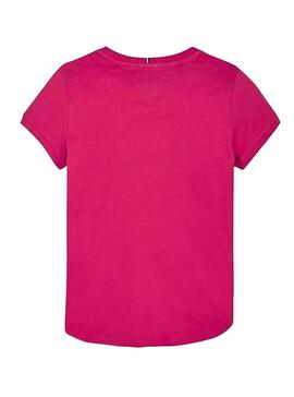 Camiseta Tommy Hilfiger Foil Rosa para Niña