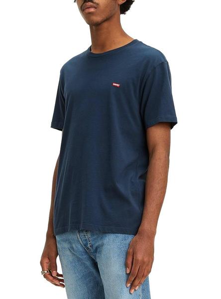 Simplificar grado Trampolín Camiseta Levis Basica Azul Marino para Hombre