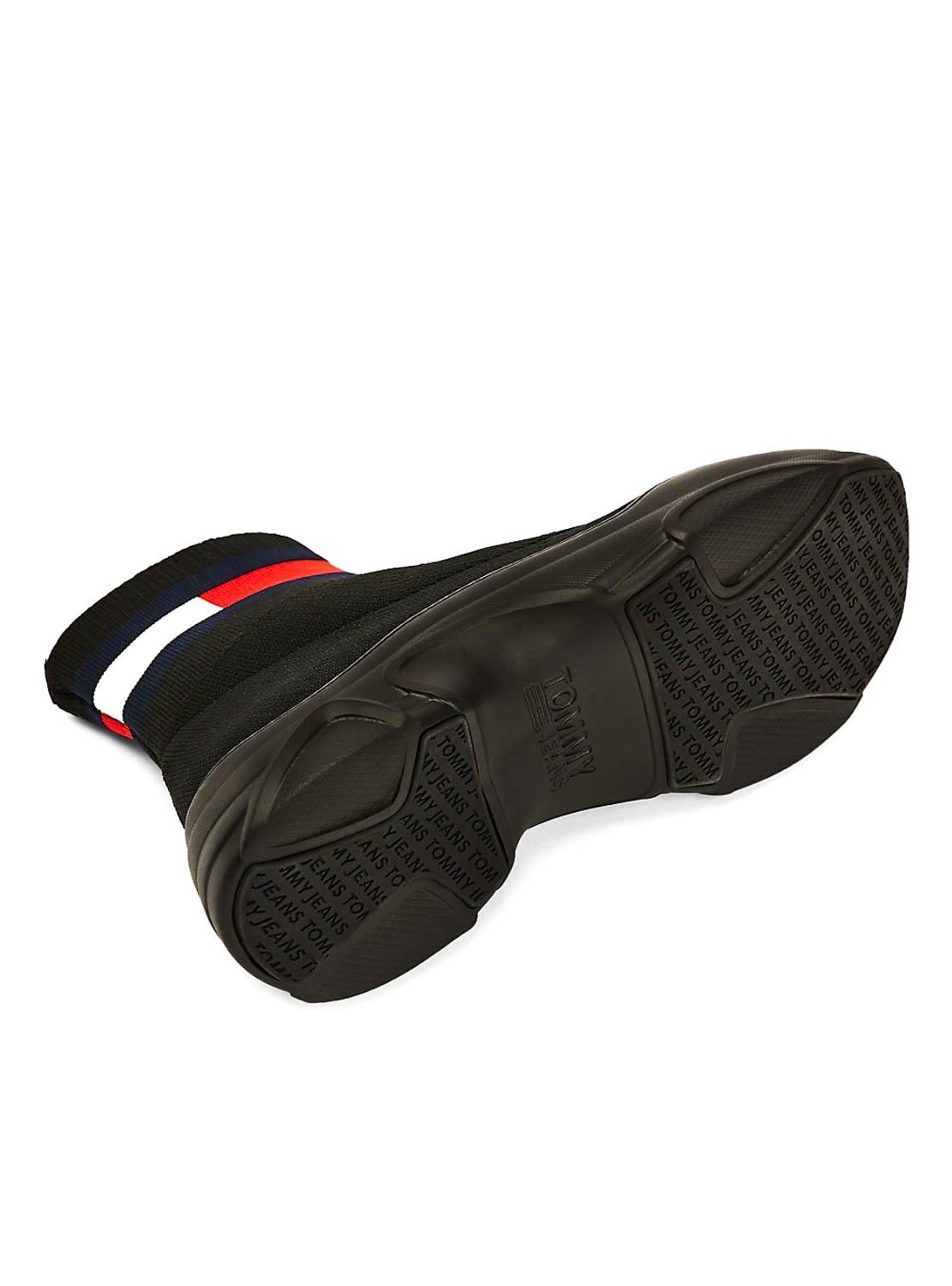 Zapatillas Tommy Jeans Calcet n Logo Negro Mujer