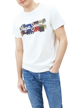 Estereotipo Profecía estafador Camiseta Pepe Jeans Casst Blanco para Hombre
